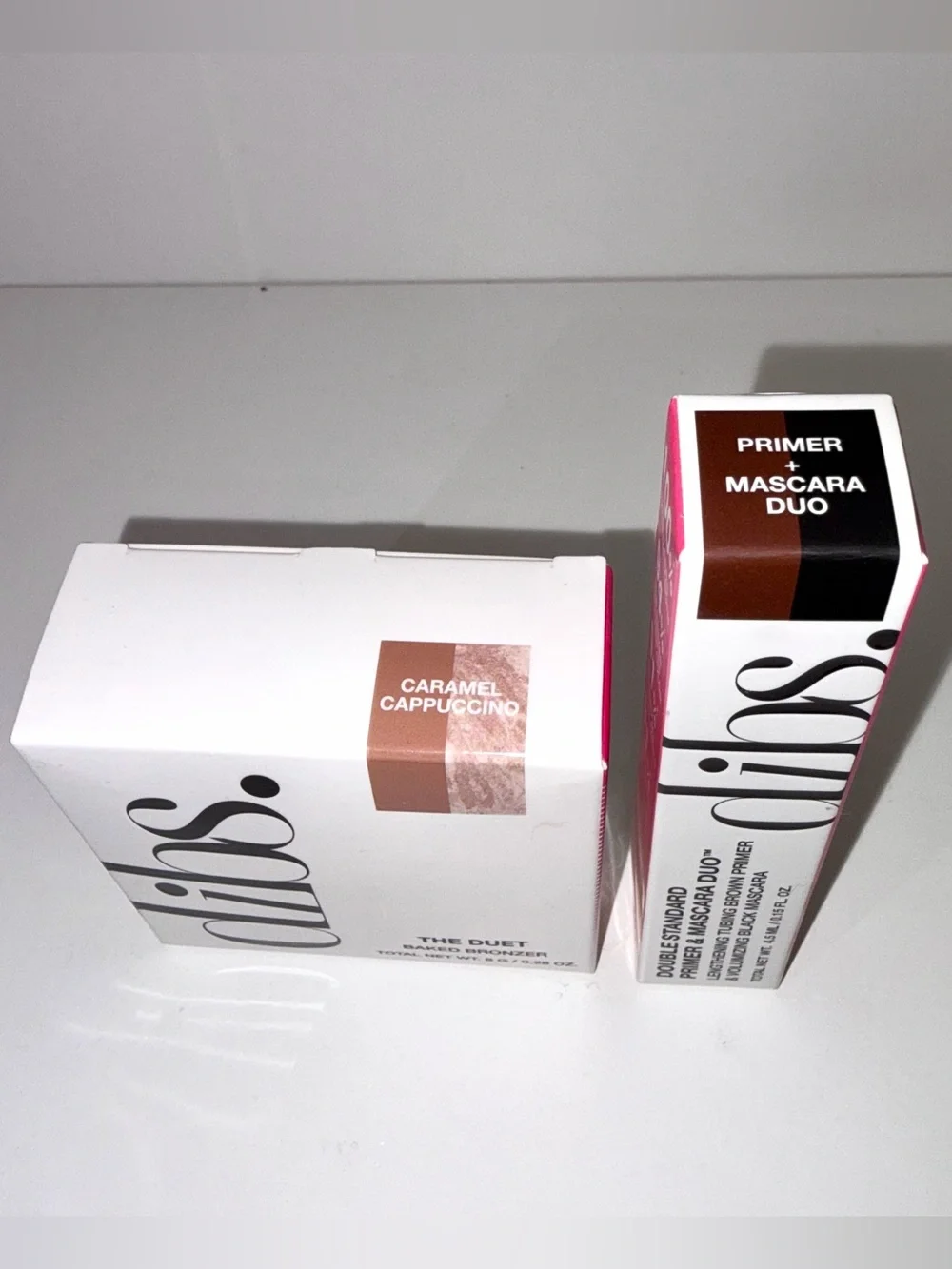 Dibs Duet Baked Bronzer Carmel Carmel , Double Standard Primer & Mascara Duo